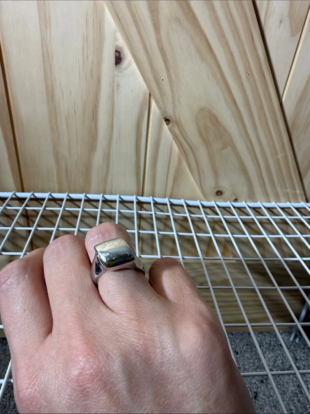 Lia Sophia Polished Silver Dome Ring